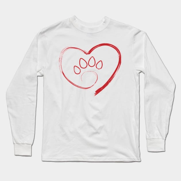 AMOUR DE SON CHIEN Long Sleeve T-Shirt by Level up